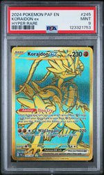 2024 Pokemon Scarlet and Violet Paldean Fates Hyper Rare Koraidon Ex #245 PSA 9