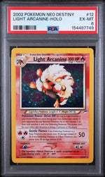 2002 Pokemon Neo Destiny Holo Light Arcanine #12 PSA 6