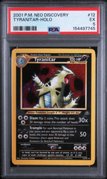 2001 Pokemon Neo Discovery Holo Tyranitar #12 PSA 5