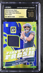 2024 Donruss Optic #FYF-CWS Caleb Williams First Year Fresh Relics CGC 10