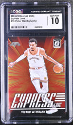 2024 Donruss Optic #19 Victor Wembanyama Express Lane CGC 10