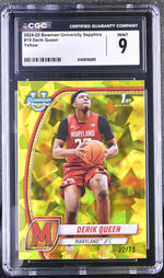 2024 Bowman Chrome #19 Derik Queen /75 CGC 9