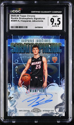 2025 Topps Chrome #SMR-KJ Kasparas Jakucionis Stratospheric Signatures CGC 9.5