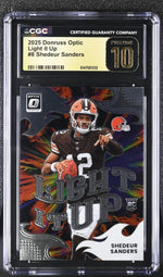 2025 Donruss Optic #8 Shedeur Sanders Light it Up CGC 10