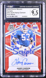 2024 Mosaic #SC-HCN Harry Carson Scripts CGC 9.5