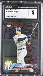 2018 Topps Chrome #1 Aaron Judge CGC 9