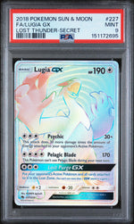 2018 Pokemon Sun and Moon Lost Thunder Secret Rare Lugia Gx #227 PSA 9