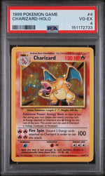 1999 Pokemon Base Set Holo Charizard #4 PSA 4