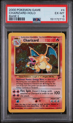 2000 Pokemon Base Set 2 Holo Charizard #4 PSA 6
