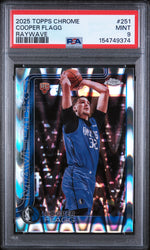 2025 Topps Chrome Raywave Refractor Cooper Flagg #251 PSA 9
