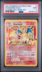 2021 Pokemon Sword and Shield Celebrations Classic Collection Base Set Holo Charizard #4 PSA 9