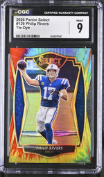 2020 Select #129 Philip Rivers Premier Level /25 CGC 9