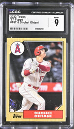 2022 Topps #T87-1 Shohei Ohtani '87 Topps CGC 9