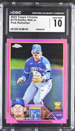 2023 Topps Chrome #176 Bobby Witt Jr. Pink Refractor CGC 10