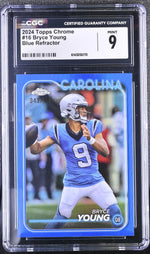 2024 Topps Chrome #16 Bryce Young Blue Refractor /150 CGC 9
