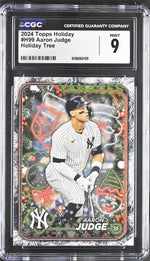 2024 Topps Holiday #H99 Aaron Judge Holiday Tree CGC 9