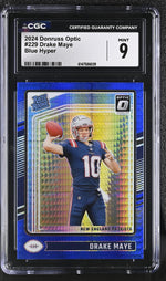 2024 Donruss Optic #229 Drake Maye Rated Rookie CGC 9