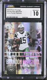 2015 Prestige #29 Brandon Marshall Extra Points Platinum /25 CGC 10