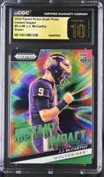 2024 Prizm #II-JJM J.J. McCarthy Instant Impact CGC 10