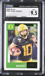 2020 Score #362 Justin Herbert CGC 9.5