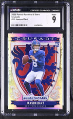 2025 Prizm #11 Jaxson Dart Crusade CGC 9