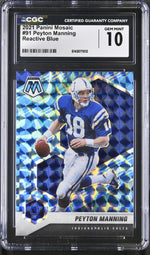 2021 Mosaic #91 Peyton Manning Reactive Blue CGC 10