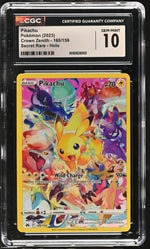 2023 Crown Zenith #160/159 Pikachu Secret Rare - Holo CGC 10