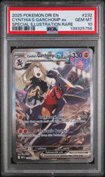 2025 Pokemon Scarlet and Violet Destined Rivals Special Illustration Rare Cynthia's Garchomp Ex #232 PSA 10