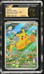 2024 Black Star Promos #088 Pikachu Adventure Chest CGC 10