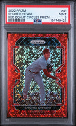 2022 Panini Prizm Red Donut Circles Prizm Shohei Ohtani #41 /99 PSA 9