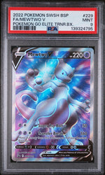 2022 Pokemon Sword and Shield Black Star Promo Pokemon Go Elite Trainer Box Mewtwo V #SWSH229 PSA 9