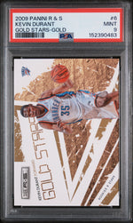 2009 Panini Rookies & Stars Gold Stars Gold Kevin Durant #6 /500 PSA 9