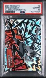 2025 Panini Absolute Kaboom! Horizontal Maxx Crosby #2 PSA 10