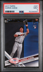 2017 Topps Catching Aaron Judge #287 PSA 9