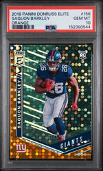 2018 Panini Elite Orange Saquon Barkley #156 /25 /225 PSA 10
