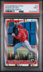2018 Donruss Optic Rated Rookie Shock Shohei Ohtani #56 PSA 9