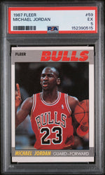 1987 Fleer Michael Jordan #59 PSA 5