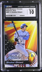 2025 Bowman Chrome #MR-12 Shohei Ohtani Meteoric Rise CGC 10