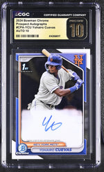 2024 Bowman Chrome #CPA-YCU Yohairo Cuevas Prospect Autographs Auto CGC 10
