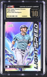 2025 Topps Cosmic Chrome #LS-9 Julio Rodríguez Light Speed CGC 10