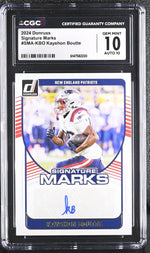 2024 Donruss #SMA-KBO Kayshon Boutte Signature Marks CGC 10