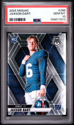 2025 Panini Mosaic Rookie Variation Jaxson Dart #288 PSA 10