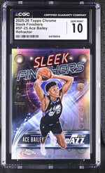 2025 Topps Chrome #SF-25 Ace Bailey Sleek Finishers CGC 10