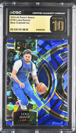 2023 Select #150 Luka Dončić Blue Cracked Ice CGC 10