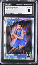2018 Donruss Optic #179 Jalen Brunson Rated Rookie CGC 8