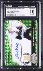 2023 Alumination Draft #AA-1 Aidan O'Connell Alpha Autographs /5 Auto CGC 10