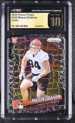 2025 Prizm #354 Mason Graham Lazer CGC 10