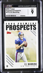 2004 Topps #PP5 Eli Manning Premiere Prospects CGC 9