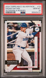 2024 Topps Nscc Silver Pack Chrome Veterans and Rookies Shohei Ohtani #MLB-13 PSA 10