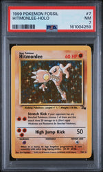 1999 Pokemon Fossil Holo Hitmonlee #7 PSA 7